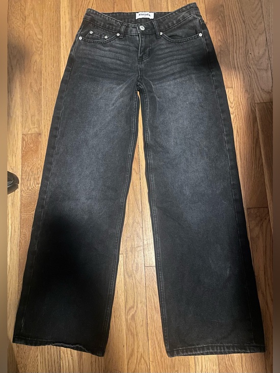 RSQ Denim - Low Rise- Wide Leg Black Wash Jeans